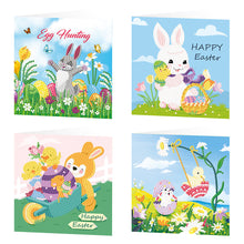 Charger l&#39;image dans la galerie, 4pcs/Set-Easter-Diamond Cartes de voeux
