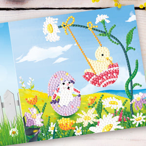 4pcs/Set-Easter-Diamond Cartes de voeux