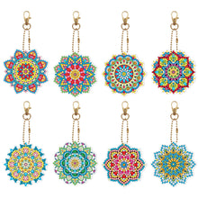 Charger l&#39;image dans la galerie, 8pièces Mandala Double face Porte-clés
