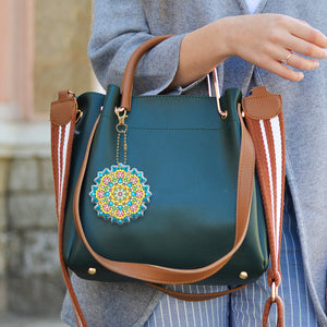 8pièces Mandala Double face Porte-clés