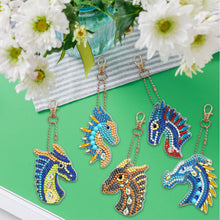 Charger l&#39;image dans la galerie, 5pièces Dragon Double face Porte-clés
