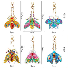 Charger l&#39;image dans la galerie, 6pièces Insecte Double face Porte-clés
