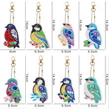 Charger l&#39;image dans la galerie, 8pièces Oiseau Double face Porte-clés
