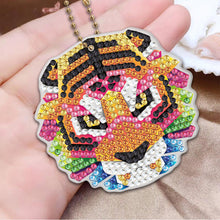 Charger l&#39;image dans la galerie, 5pièces Animaux Tigre Double face Porte-clés
