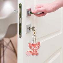 Charger l&#39;image dans la galerie, 5pièces Petit renard Simple face Porte-clés
