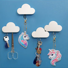 Charger l&#39;image dans la galerie, 6pièces Cheval arc-en-ciel Double face Porte-clés
