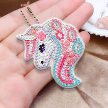 Charger l&#39;image dans la galerie, 6pièces Cheval arc-en-ciel Double face Porte-clés
