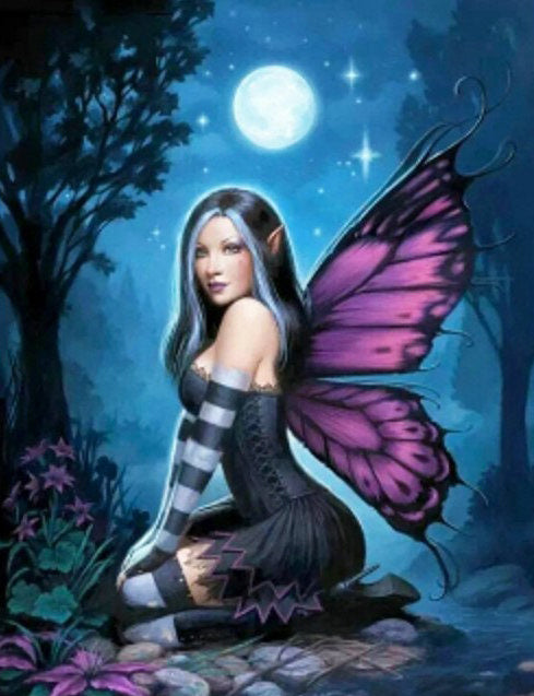 Cartoon Elf-Full Round Diamond Painting-30x40cm