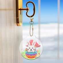 Charger l&#39;image dans la galerie, 2pièces Lapin Double face Porte-clés
