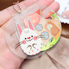 Charger l&#39;image dans la galerie, 2pièces Lapin Double face Porte-clés
