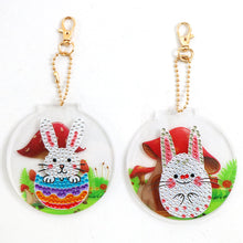 Charger l&#39;image dans la galerie, 2pièces Lapin Double face Porte-clés
