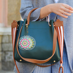 2pièces Mandala Double face Porte-clés