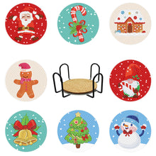 Charger l&#39;image dans la galerie, 8pcs/set +1 rack de stockage-Animal-Bois Diamond Coaster

