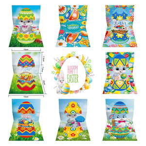 8pcs/Set-Easter-Diamond Cartes de voeux