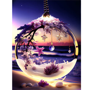 paysage de cristal de plage perceuse solide Diamond Painting