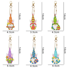 Charger l&#39;image dans la galerie, 6pcs porte-clés double face de Pâques
