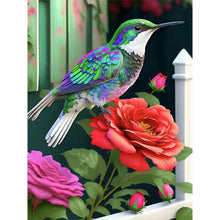 Charger l&#39;image dans la galerie, Fleur de clair de lune Colibri-complet Round Diamond Painting-30x40cm
