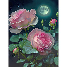 Charger l&#39;image dans la galerie, clair de lune rose-Complète Diamond Painting
