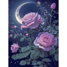 Charger l&#39;image dans la galerie, clair de lune rose-Complète Diamond Painting
