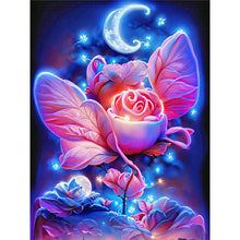 Charger l&#39;image dans la galerie, clair de lune rose-Complète Diamond Painting
