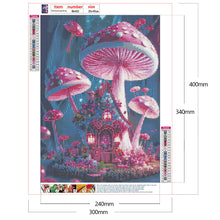 Charger l&#39;image dans la galerie, Maison aux champignons onirique-plein écran Diamond Painting-30x40cm
