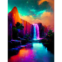 Charger l&#39;image dans la galerie, forêt de montagne-complet Diamond Painting-30x40cm
