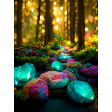 Charger l&#39;image dans la galerie, forêt de montagne-complet Diamond Painting-30x40cm
