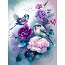 Charger l&#39;image dans la galerie, fleur de colibri-plein écran Diamond Painting-30x40cm
