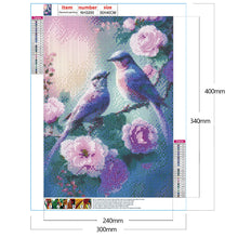 Charger l&#39;image dans la galerie, fleur de colibri-plein écran Diamond Painting-30x40cm
