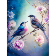Charger l&#39;image dans la galerie, fleur de colibri-plein écran Diamond Painting-30x40cm
