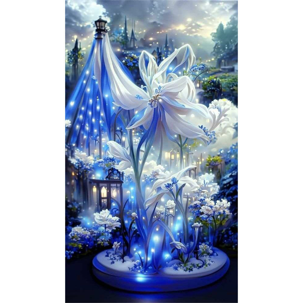 fleur de rêve-Vollbild Diamond Painting-40x70cm