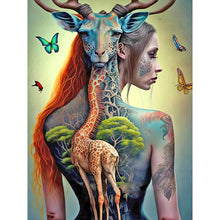 Charger l&#39;image dans la galerie, Tattoo Girl-Full Diamond Painting-30x40cm
