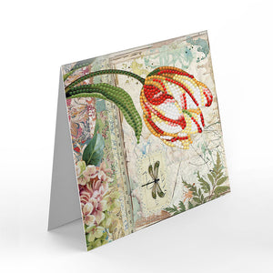 8pcs/Set-Flower-Diamond Cartes de voeux