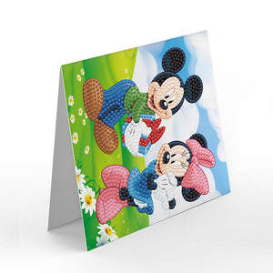 8pcs/Set-Mickey Mouse-Diamond Cartes de voeux
