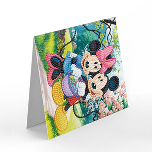8pcs/Set-Mickey Mouse-Diamond Cartes de voeux