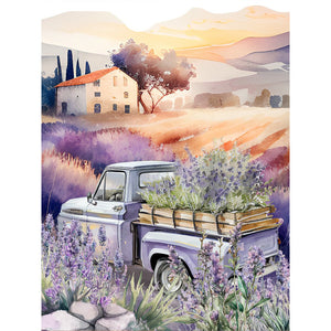 Lavande-complet Diamond Painting-30x40cm