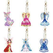 Charger l&#39;image dans la galerie, 6pcs/Set-Lady/Dragon/Owl-Double Side Drill-Diamond Porte-clés
