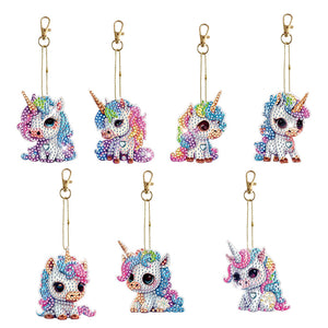 6pcs/Set-Butterfly/Wing-Double Side Drill-Diamond Porte-clés