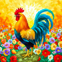 Charger l&#39;image dans la galerie, Rooster-Full Round Diamond Painting-30x30cm
