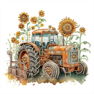 Field Classic Car-Peinture diamant spéciale partielle-30x30cm