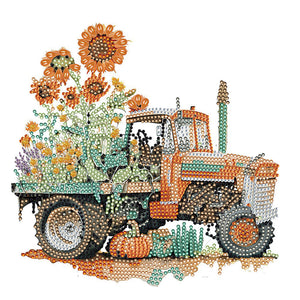 Field Classic Car-Peinture diamant spéciale partielle-30x30cm