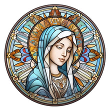 Charger l&#39;image dans la galerie, Sirène en Vitrail Jesus Virgin-Full Diamond Painting-30x30cm
