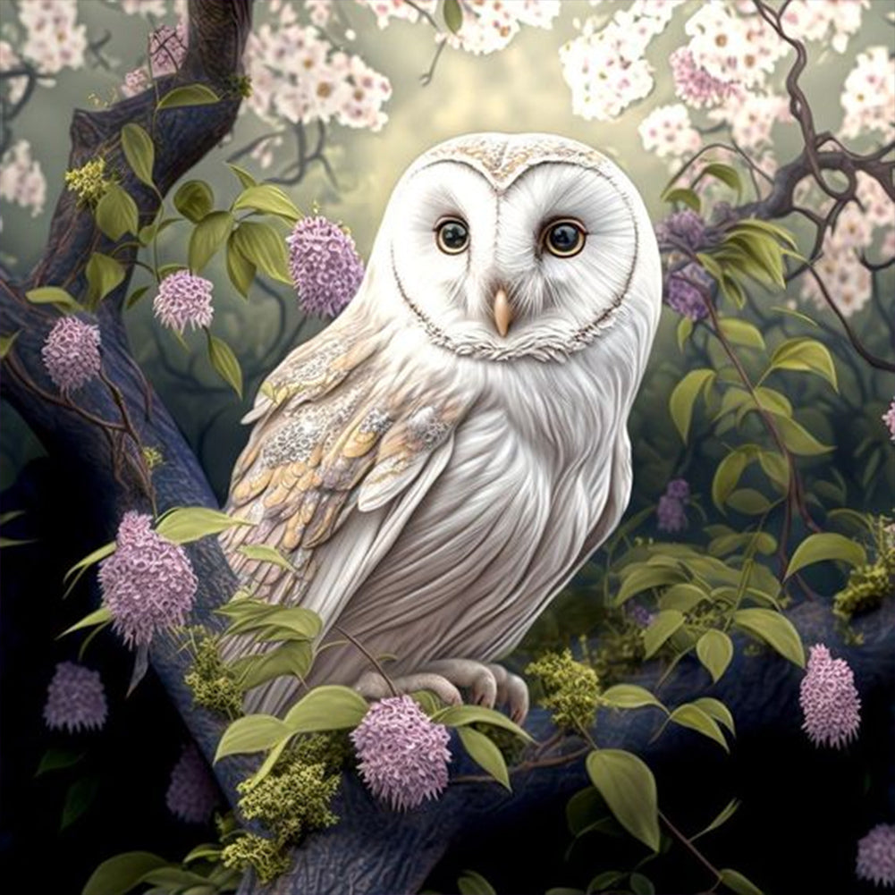 Owl-Full Diamond Painting-30x30cm