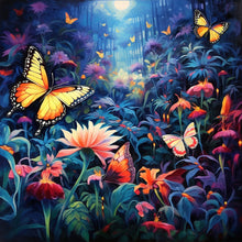 Charger l&#39;image dans la galerie, Garden Butterfly-Full Round Diamond Painting-30x30cm
