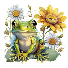 Charger l&#39;image dans la galerie, Sunflower Frog-Full Round Diamond Painting-30x30cm
