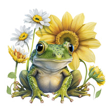 Charger l&#39;image dans la galerie, Sunflower Frog-Full Round Diamond Painting-30x30cm
