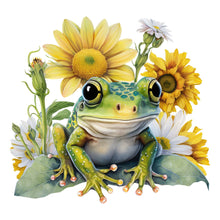 Charger l&#39;image dans la galerie, Sunflower Frog-Full Round Diamond Painting-30x30cm
