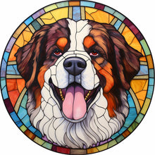 Charger l&#39;image dans la galerie, Sirène en Vitrail Dog-Full Round Diamond Painting-30x30cm
