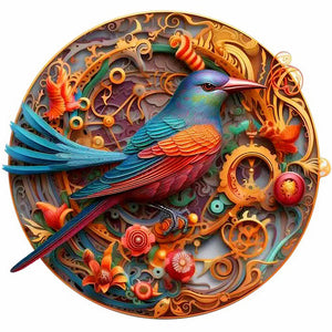 Hummingbird-Full Round Diamond Painting-35x35cm