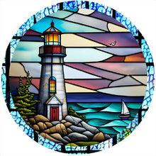 Charger l&#39;image dans la galerie, Sirène en Vitrail Lighthouse-Full Round Diamond Painting-30x30cm
